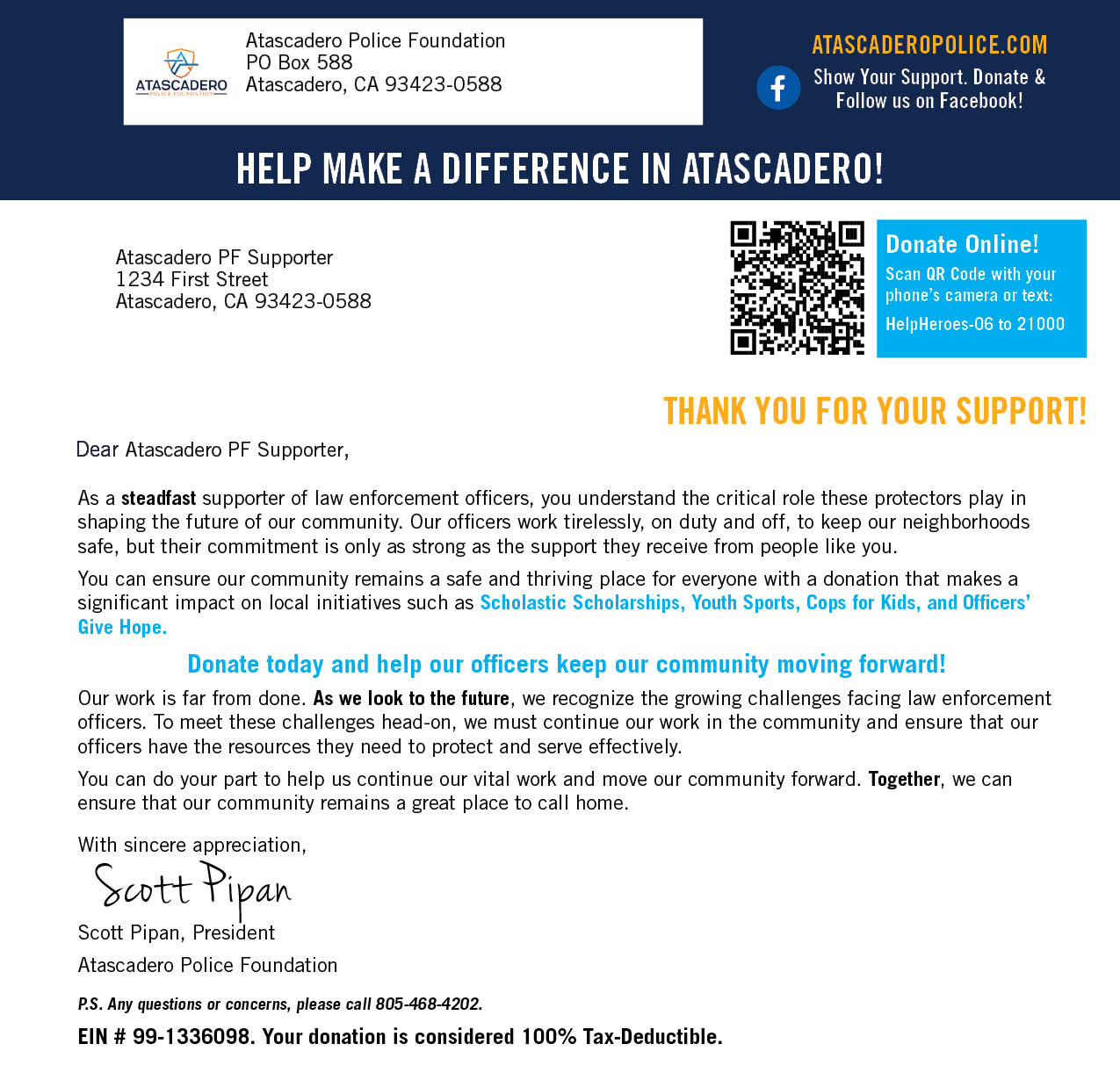 Donation Letter